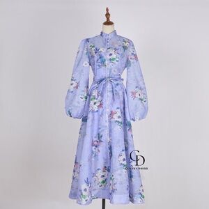 Size M Floral Purple Maxi Dress